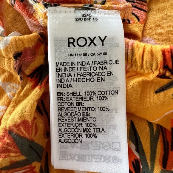 Roxy yellow floral romper large - Picture 5 of 5